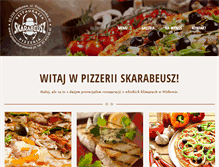 Tablet Screenshot of pizza-skarabeusz.pl